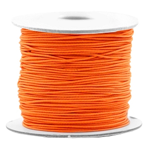 Gekleurd elastiek 0.8mm vibrant orange, 5 meter